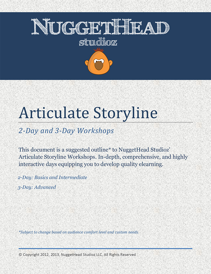 Storyline Training title page